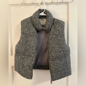 Cropped padded vest